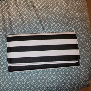 Black and White Stripe Wallet
